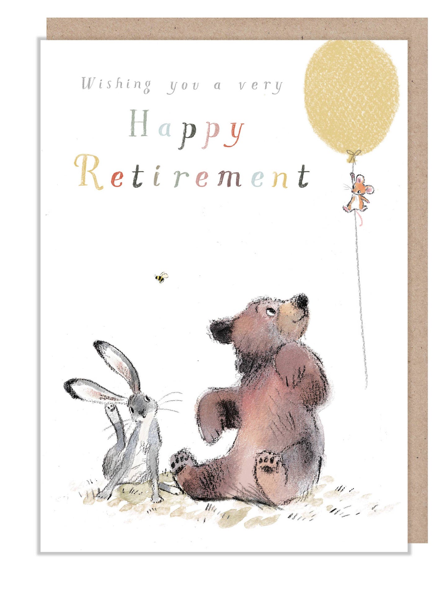 Retirement Card -  Bear, Hare, Mouse BHME030