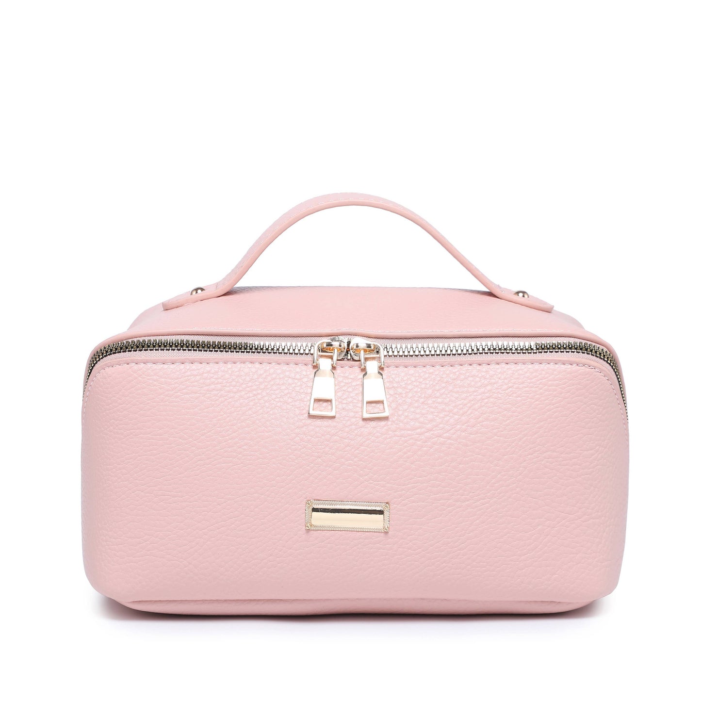 B23055-3 Compartments Waterproof Cosmetic/Makeup Bag: Black