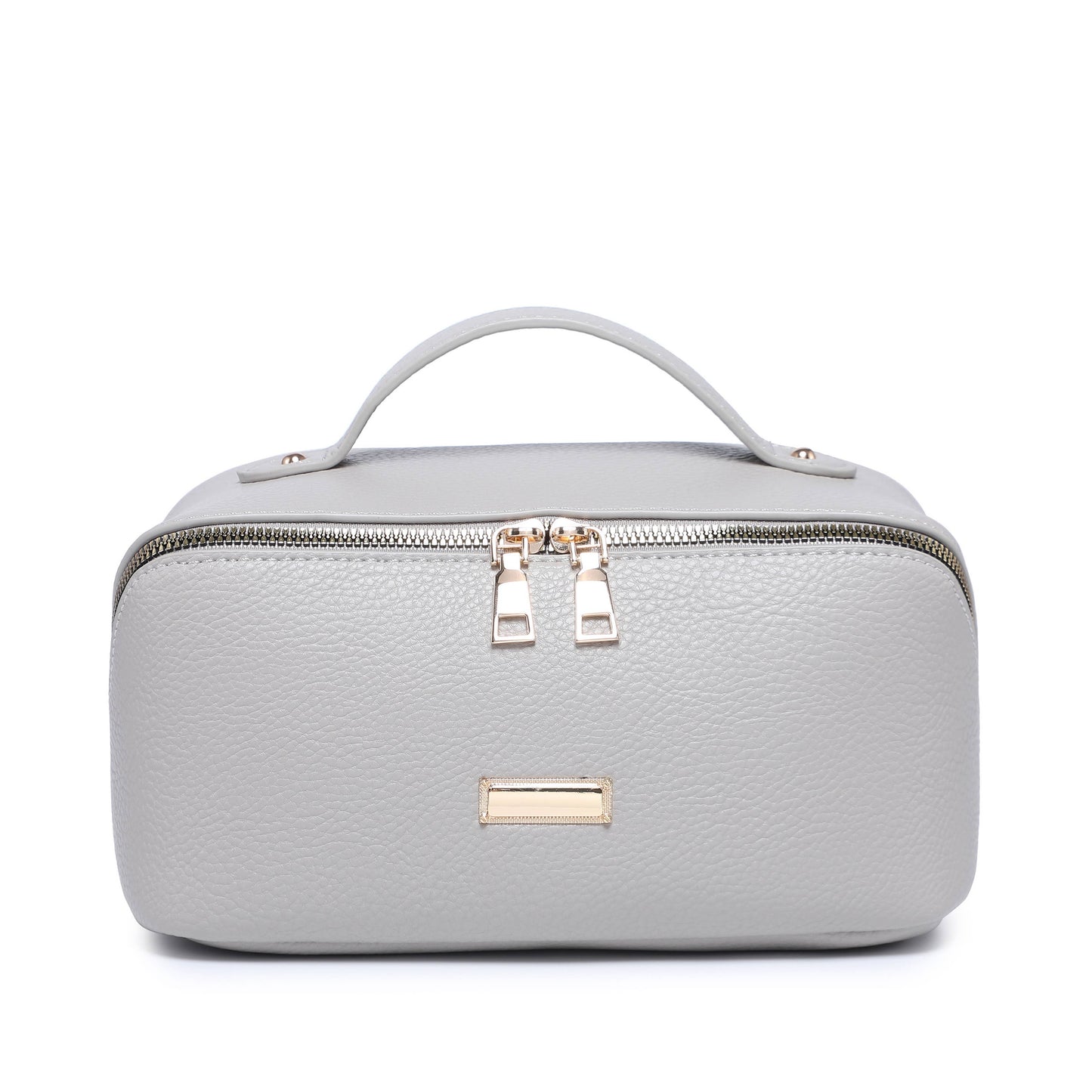 B23055-3 Compartments Waterproof Cosmetic/Makeup Bag: Black