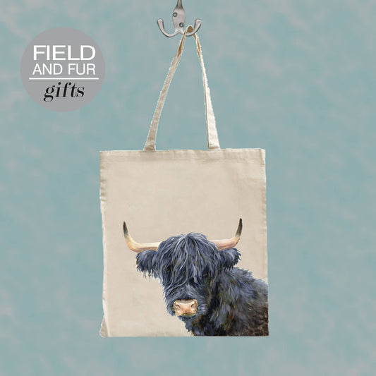 Hagrid, Highland Cow Tote Shopping Bag
