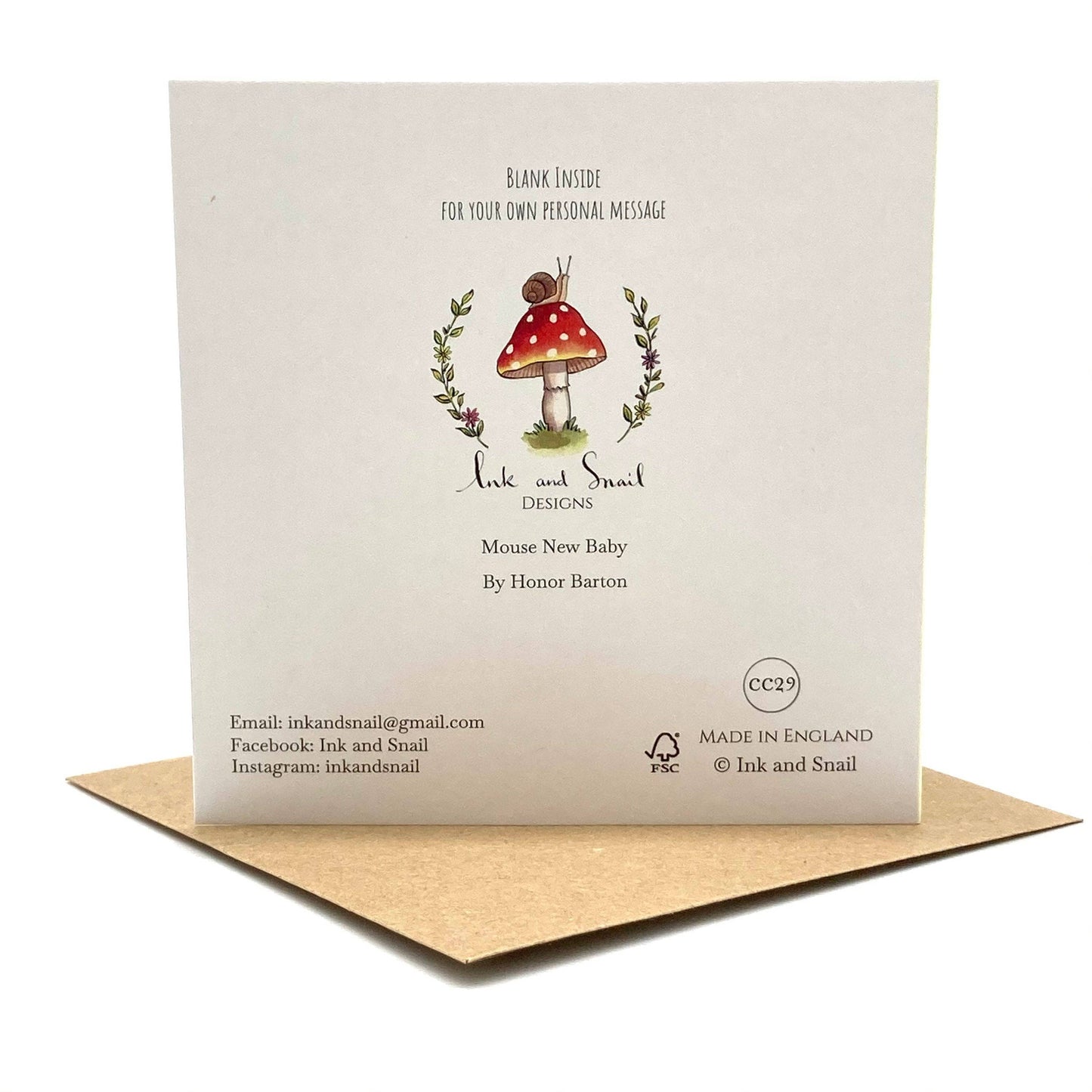 New Baby Card - Mouse New Baby