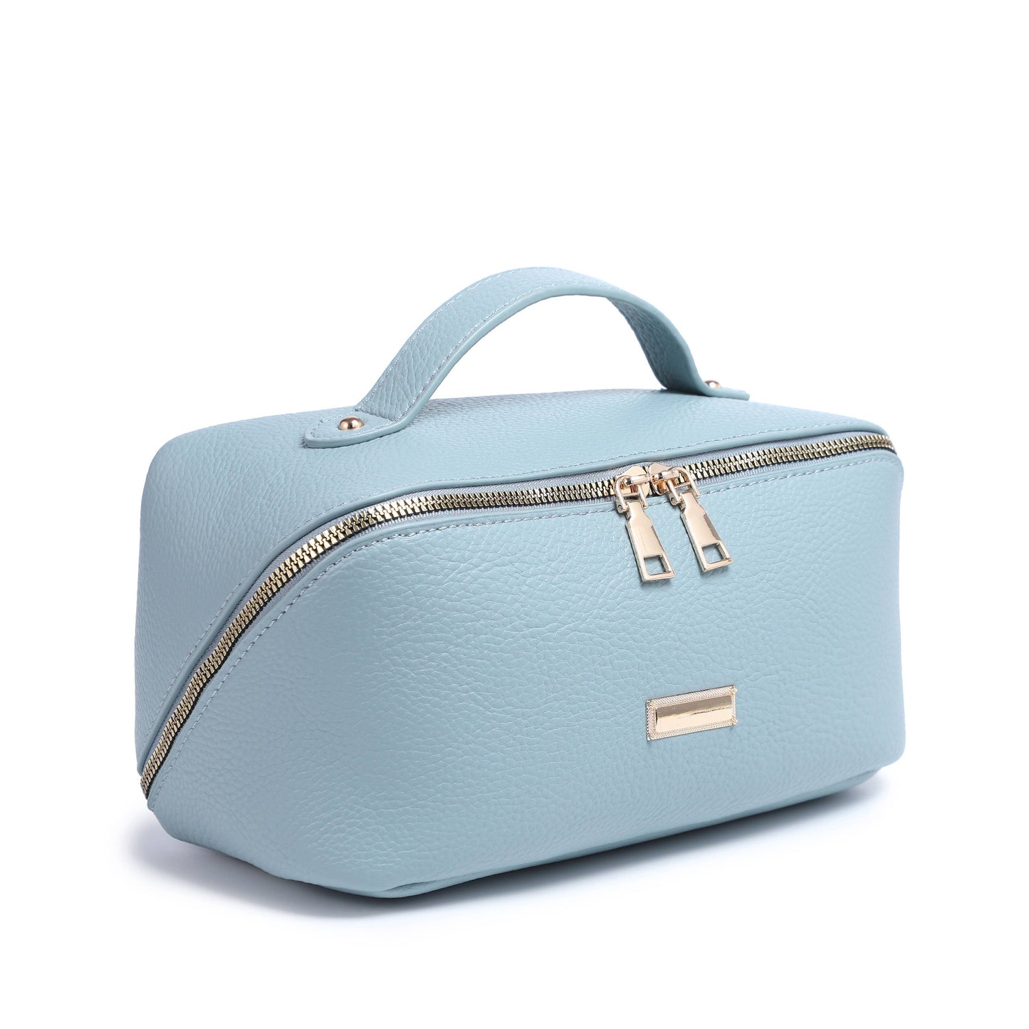 B23055-3 Compartments Waterproof Cosmetic/Makeup Bag: L Khaki
