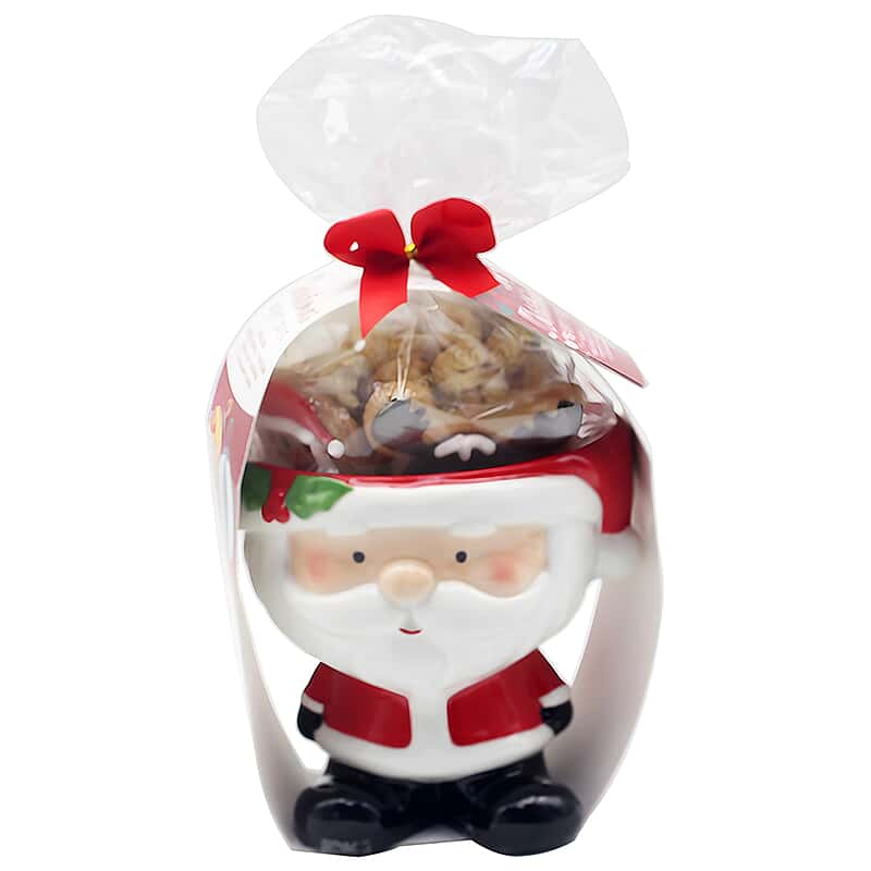 Santa Figural Cookie Jar Gift Set