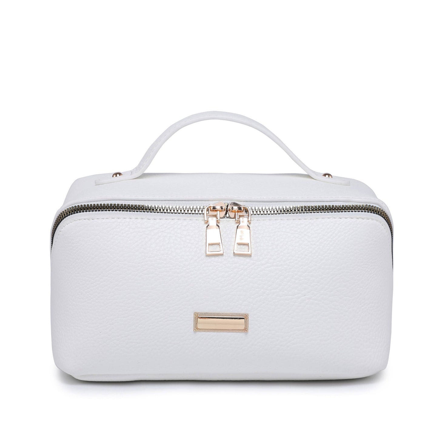 B23055-3 Compartments Waterproof Cosmetic/Makeup Bag: Black