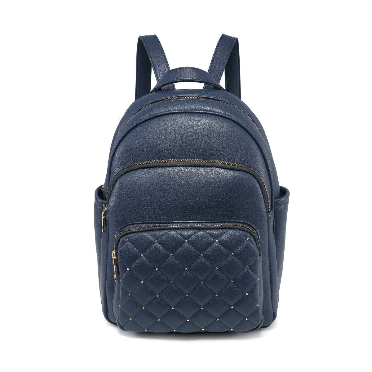 GL23900-Backpack with check quilted pattern: Khaki
