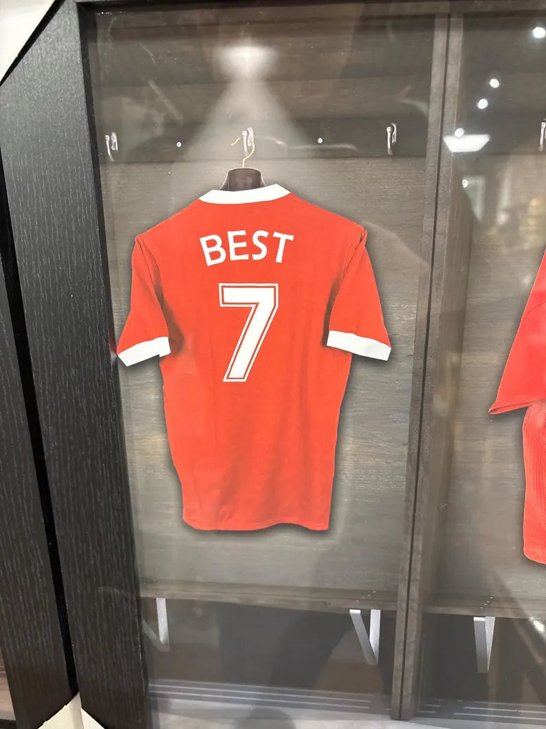 Manchester United Legends Framed Jersey Print - Best, Cantona & Rooney Football Memorabilia