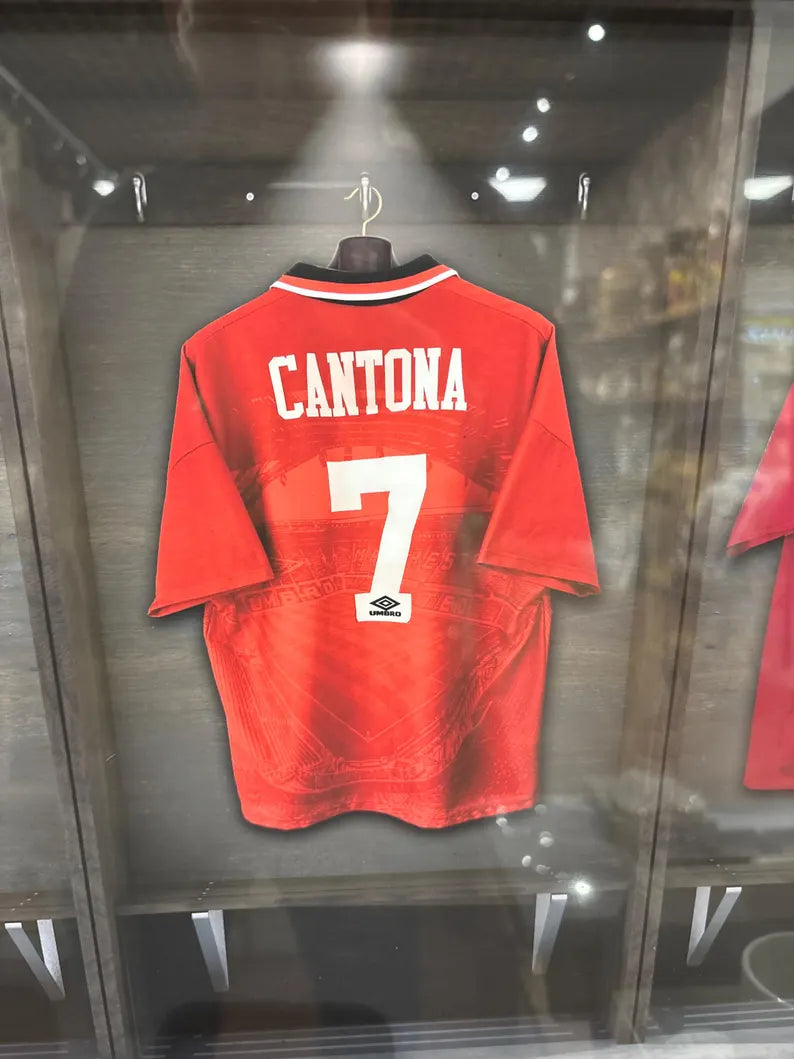 Manchester United Legends Framed Jersey Print - Best, Cantona & Rooney Football Memorabilia