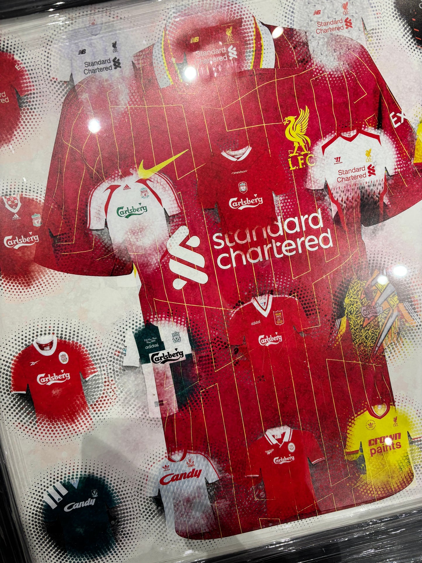 Liverpool Jersey Legacy Framed Art – Modern Iconic Kit Display