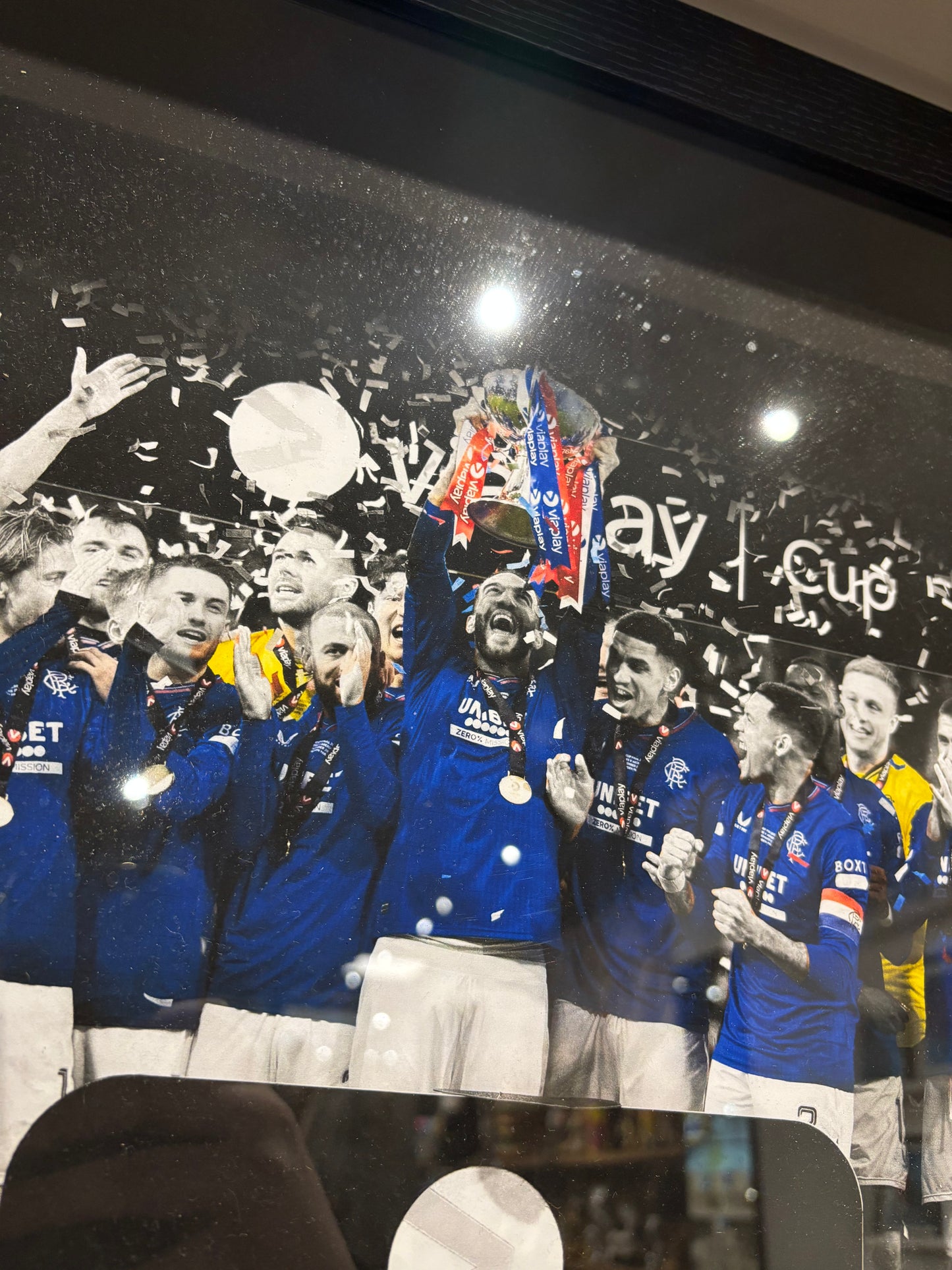 Rangers FC Viaplay Cup Winners Framed Print