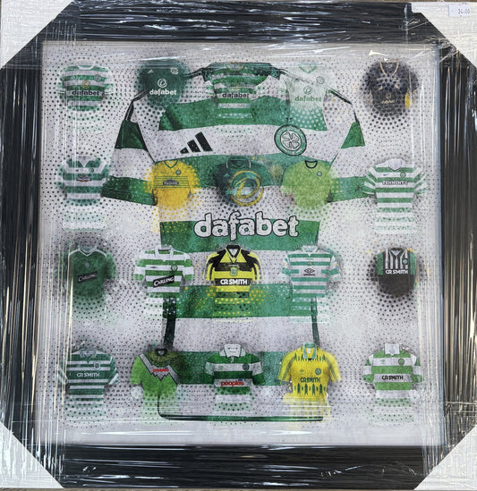 Celtic FC Jersey Legacy Framed Art – Modern Iconic Kit Display