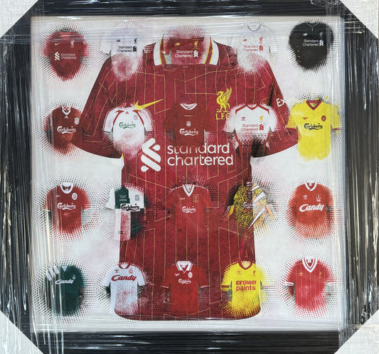 Liverpool Jersey Legacy Framed Art – Modern Iconic Kit Display