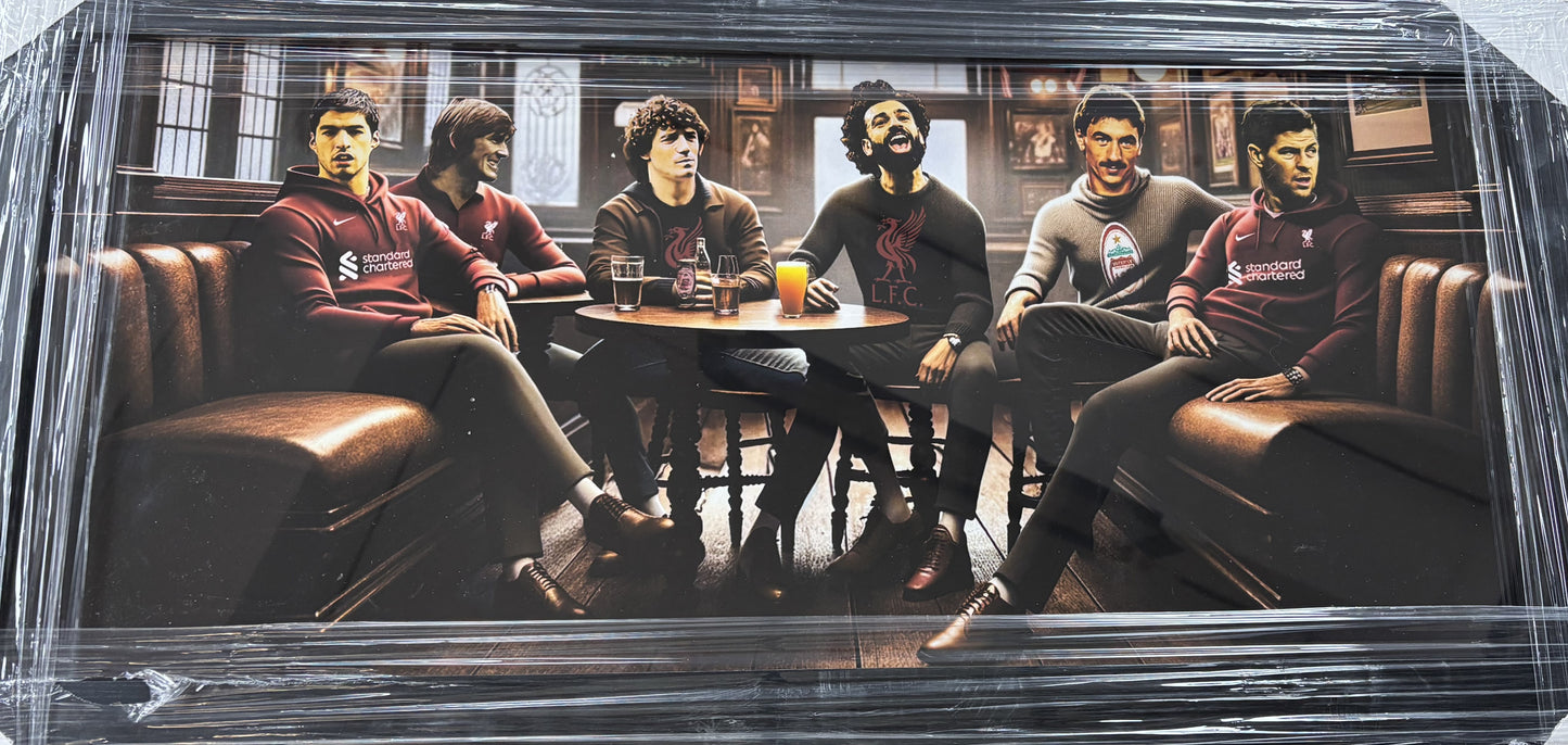 Liverpool 'Legends In The Pub' Framed Art
