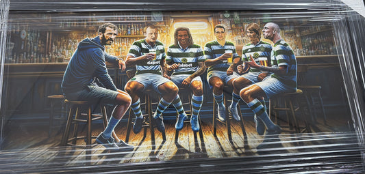 Celtic 'Legends In The Pub' Framed Art