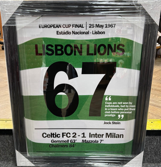 Celtic FC Commemorative Framed Art