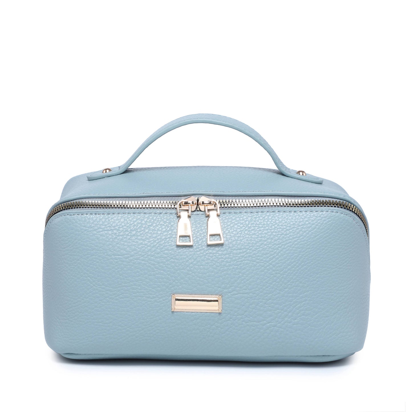 B23055-3 Compartments Waterproof Cosmetic/Makeup Bag: L Khaki