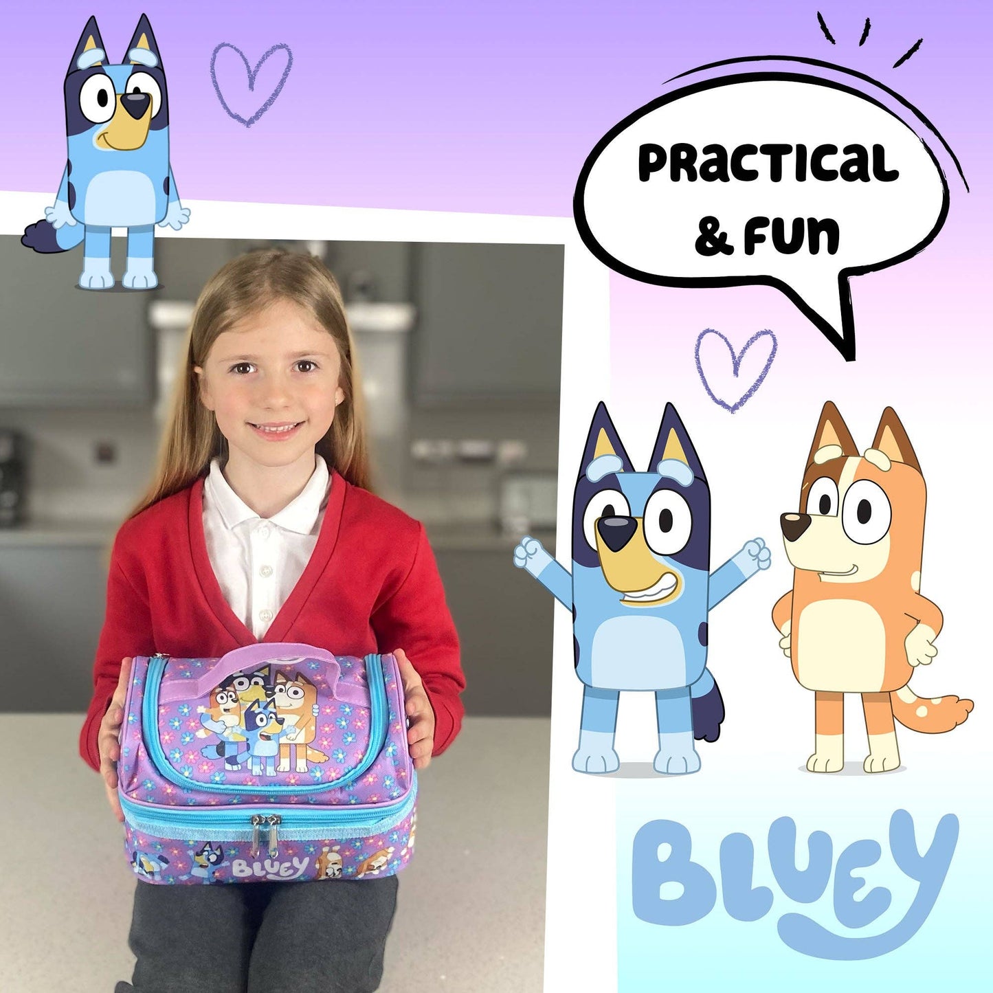 Multi Compartment Lunch Bag - Bluey