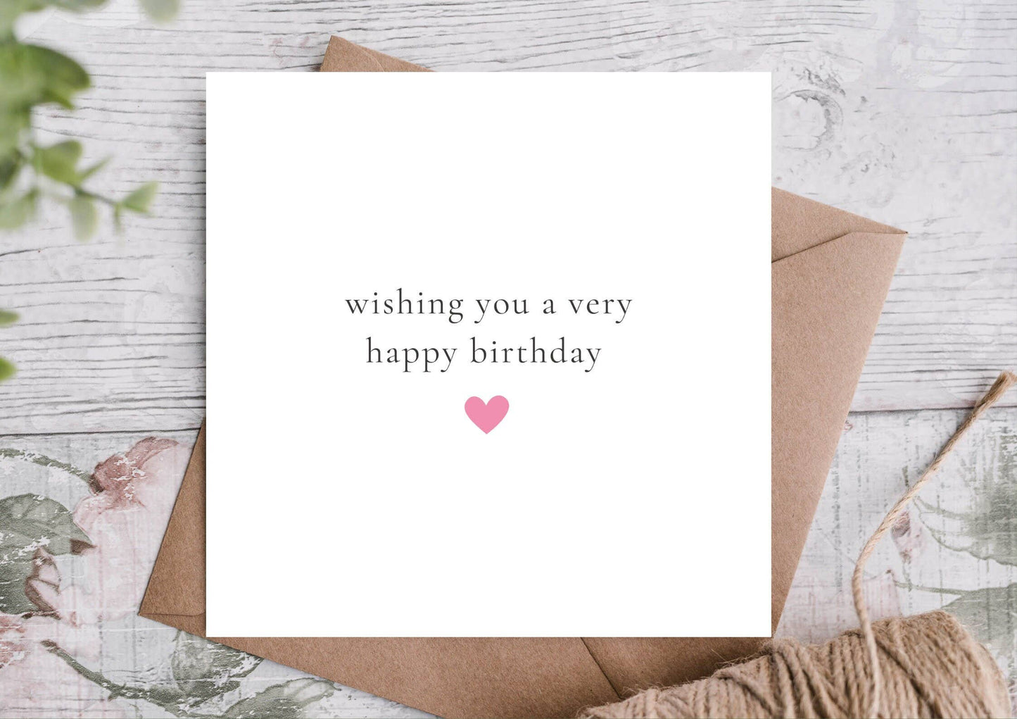 Birthday Card - For Wife, Husband, Friend, Family