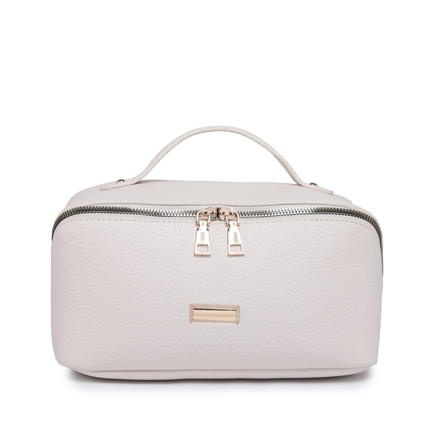 B23055-3 Compartments Waterproof Cosmetic/Makeup Bag: Black
