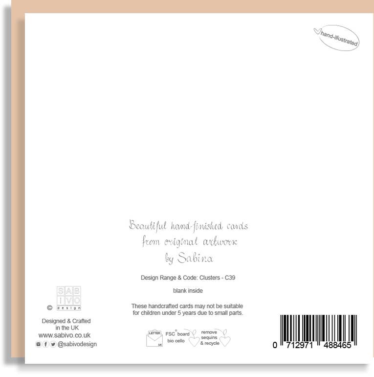 Birthday Age 80 Floral Printed Wholesale Card