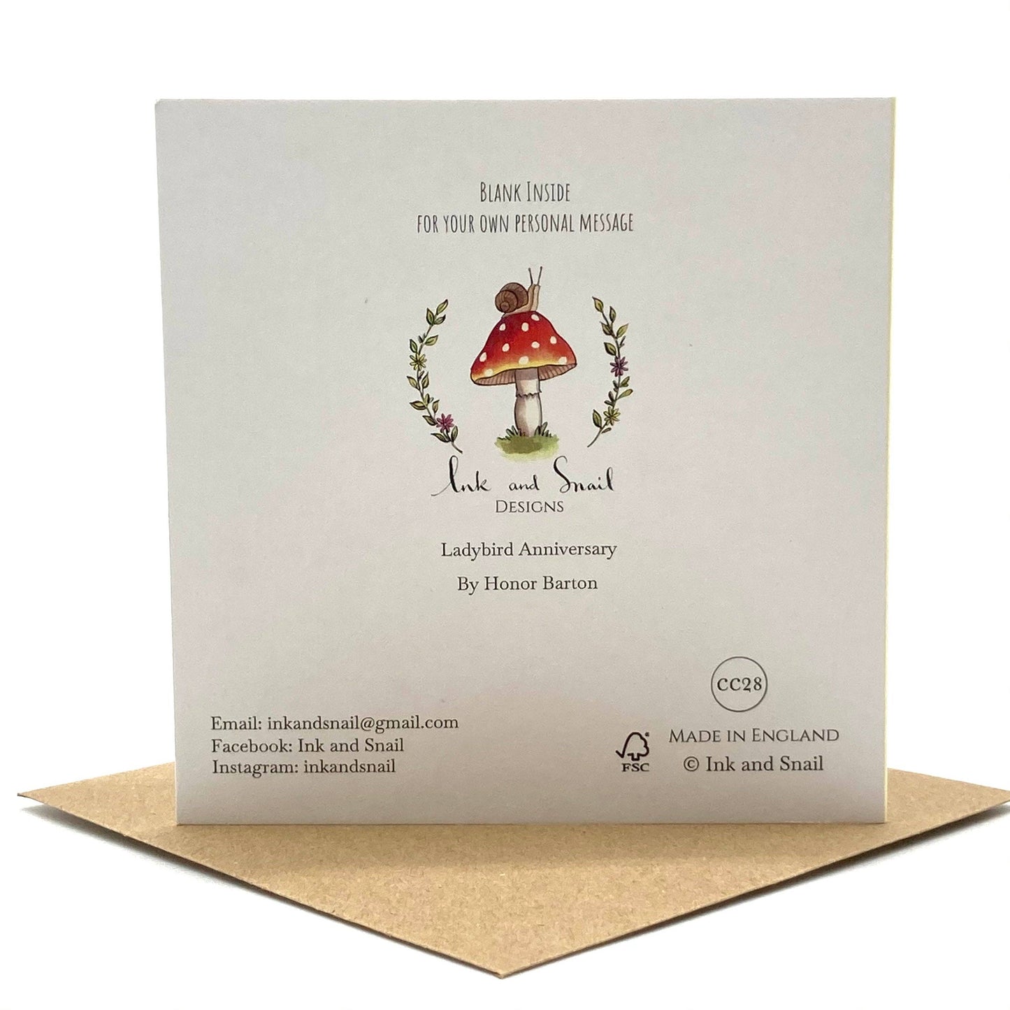 Anniversary Card - Ladybirds