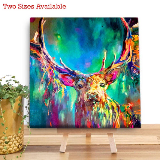 Woodland Stag Mini Canvas Wall Art SG06V