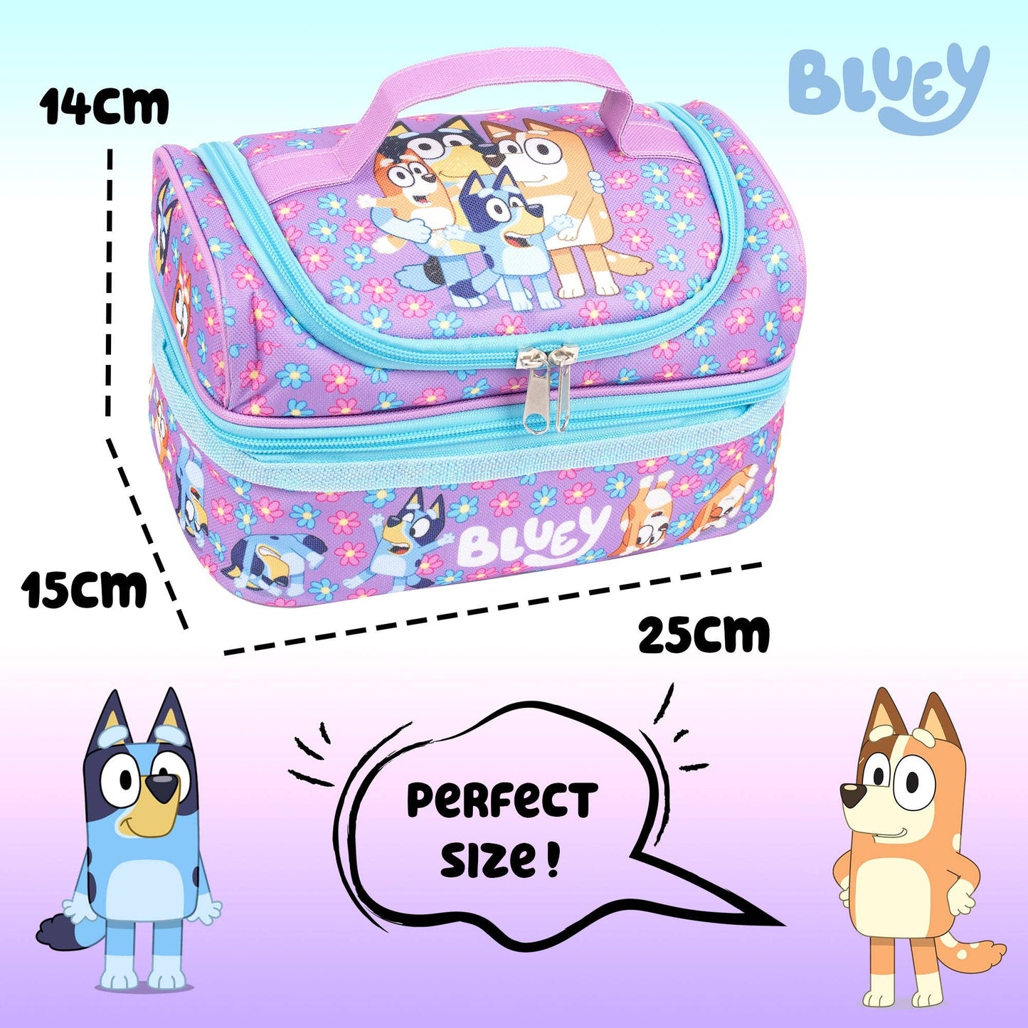 Multi Compartment Lunch Bag - Bluey