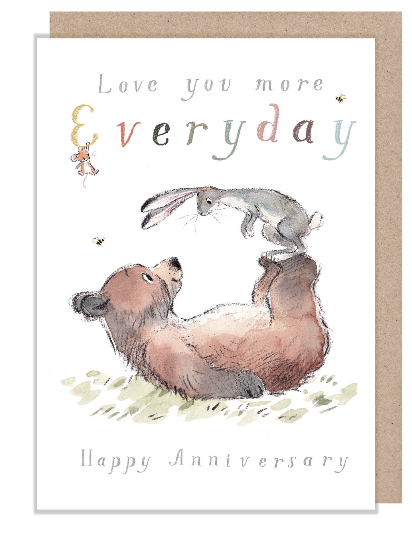 Anniversary Card - Bear Hare Mouse - BHME032