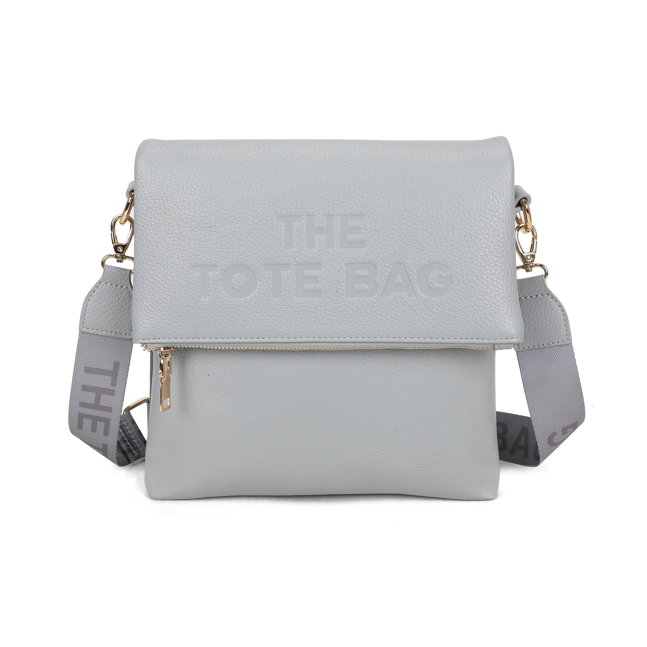 JM1666 Structured Flap Crossbody Bag: Pink