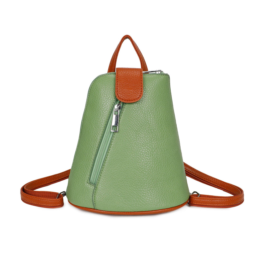 1052 Mini Bucket Backpack Zip Detail Style: Blue