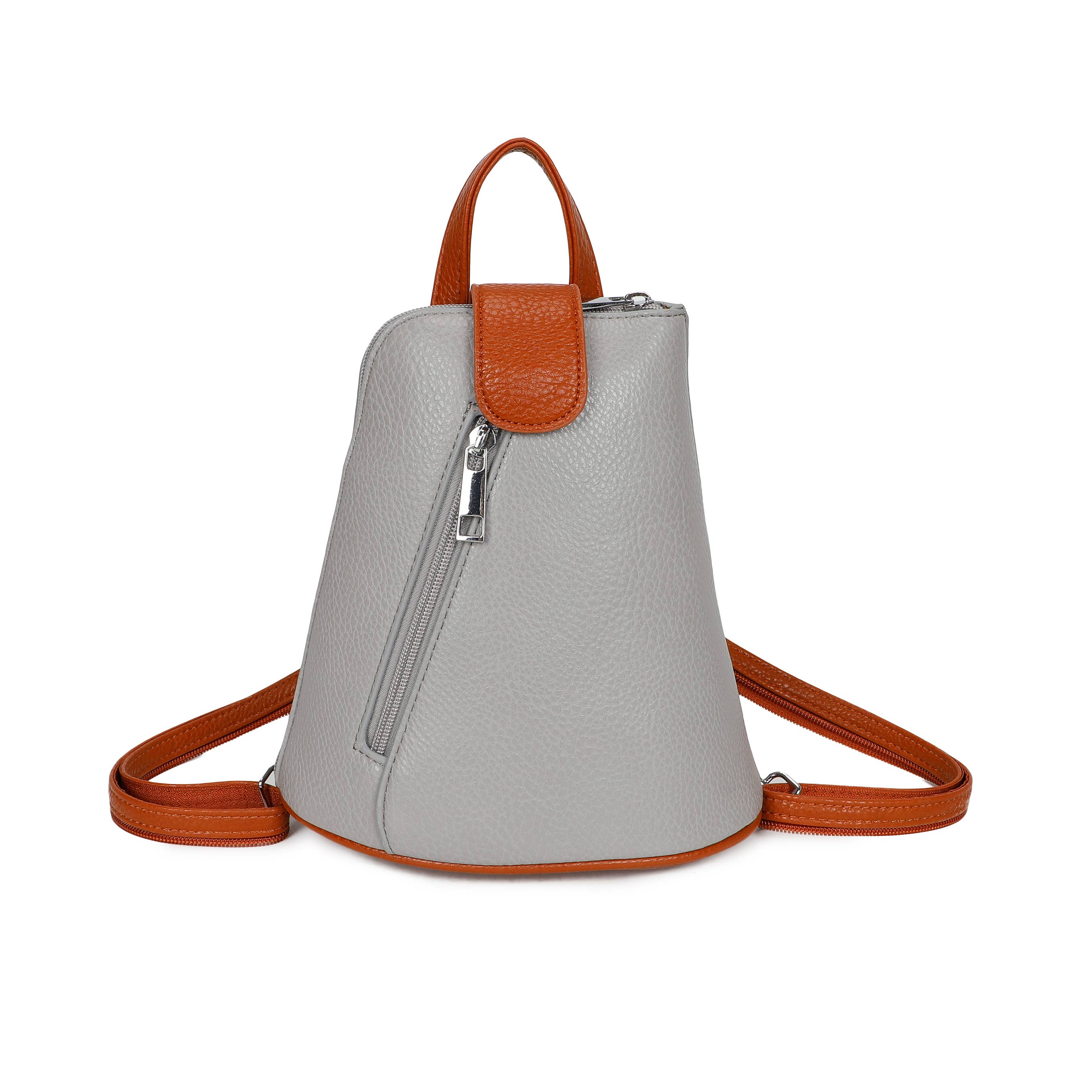 1052 Mini Bucket Backpack Zip Detail Style: Black