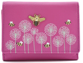 Moonflower Tri Fold Bee Purse: Pink