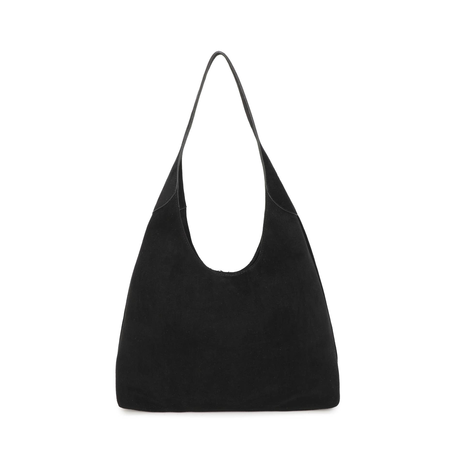 JM1709 Faux Suede Slouchy Hobo Shoulder Bag: Coffee