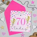 Balloon Brights 70th Birthday Pink