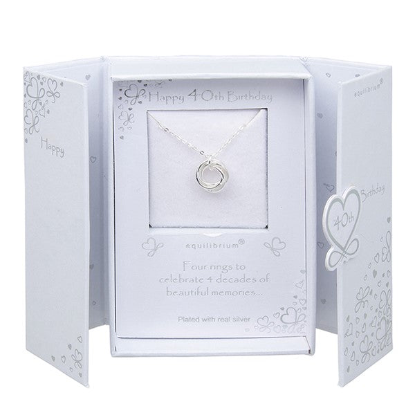 Equilibrium 40th Birthday Necklace