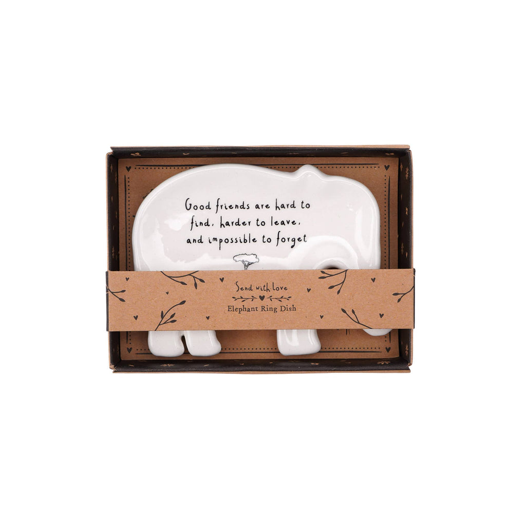 Send With Love Elephant Ring Dish