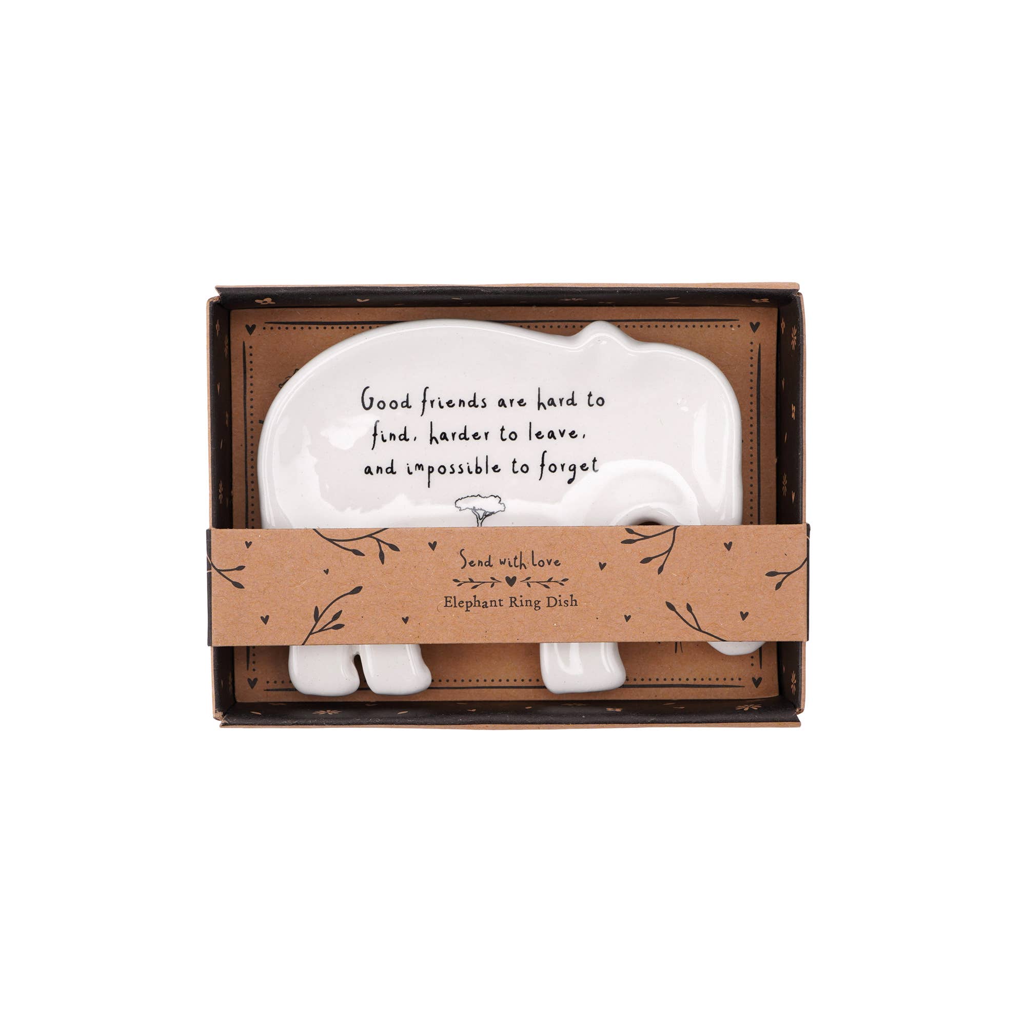 Send With Love Elephant Ring Dish