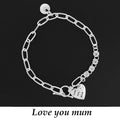 Equilibrium T-Bar Mum Bracelet Silver Plated