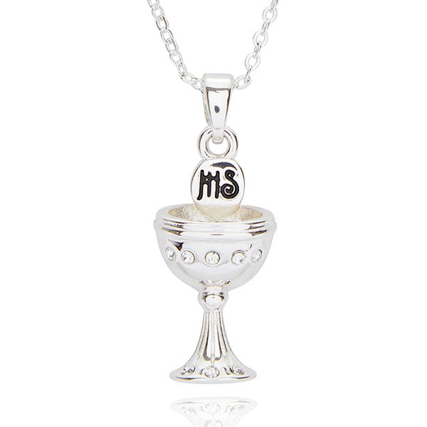 Equilibrium Silver Plated communion Chalice Necklace