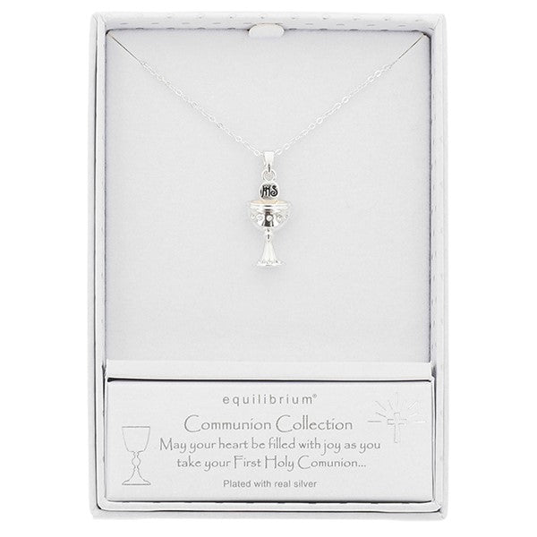 Equilibrium Silver Plated communion Chalice Necklace