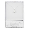 Equilibrium Silver Plated Confirmation Pave Necklace