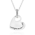 Equilibrium Silver Plated Heart Necklace