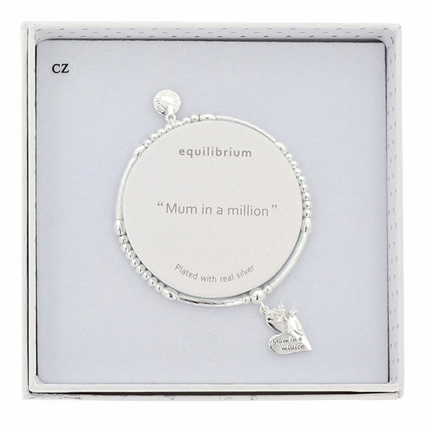 Equilibrium Silver Plated Bracelet