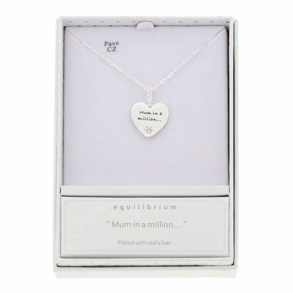 Equilibrium Just For You Silver Plated Necklace