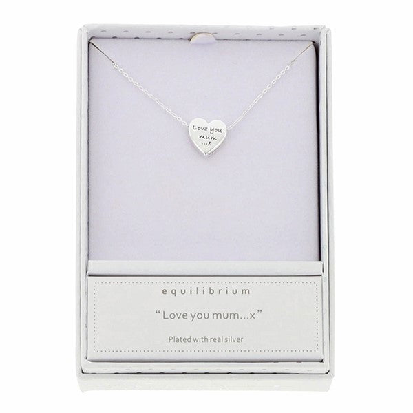 Equilibrium Just For You Silver Plated Necklace