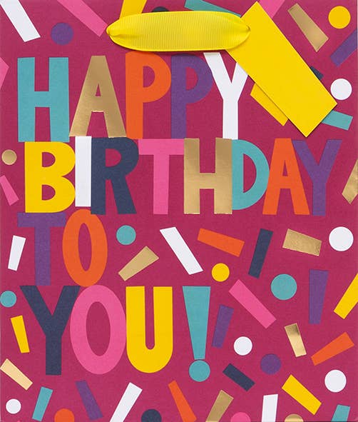 Happy Birthday to You Pink Midi Bag