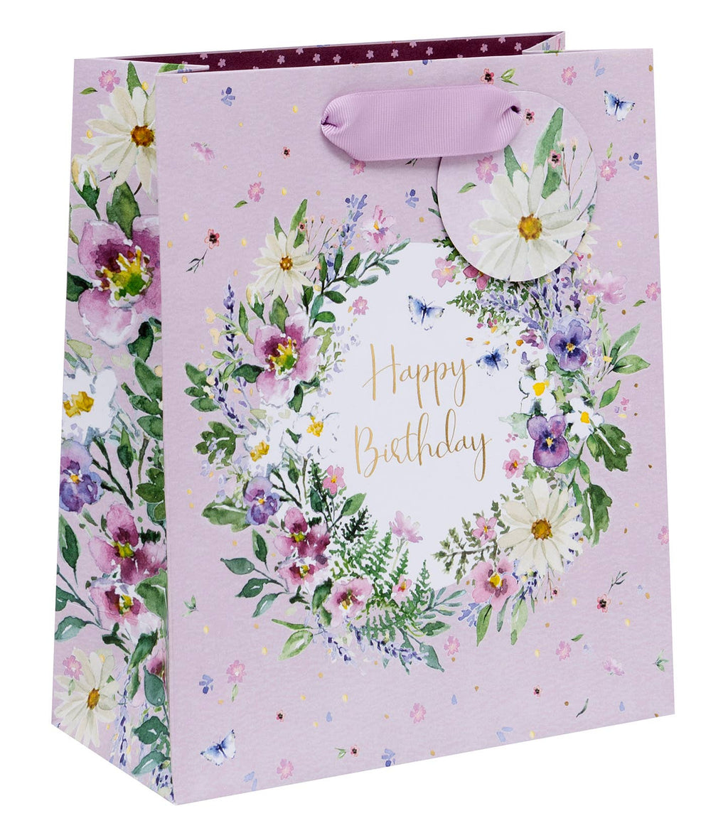 BAG MIDI FLORAL WREATH