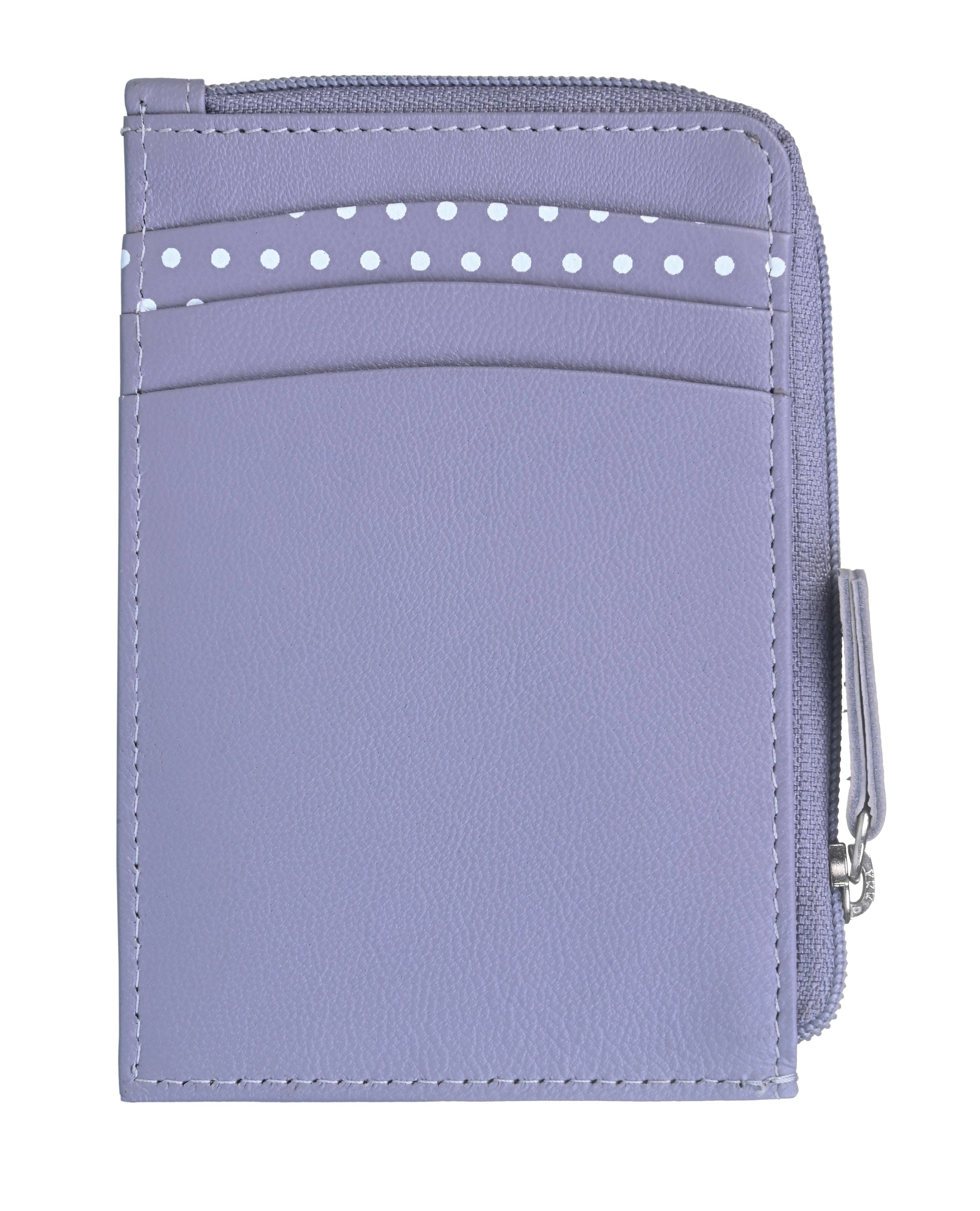 Moonflower Card and Coin Bee Purse: Grey