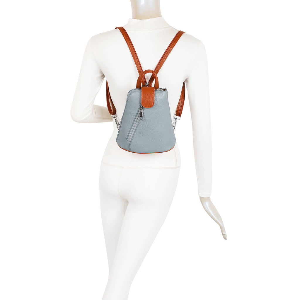 1052 Mini Bucket Backpack Zip Detail Style: Pink