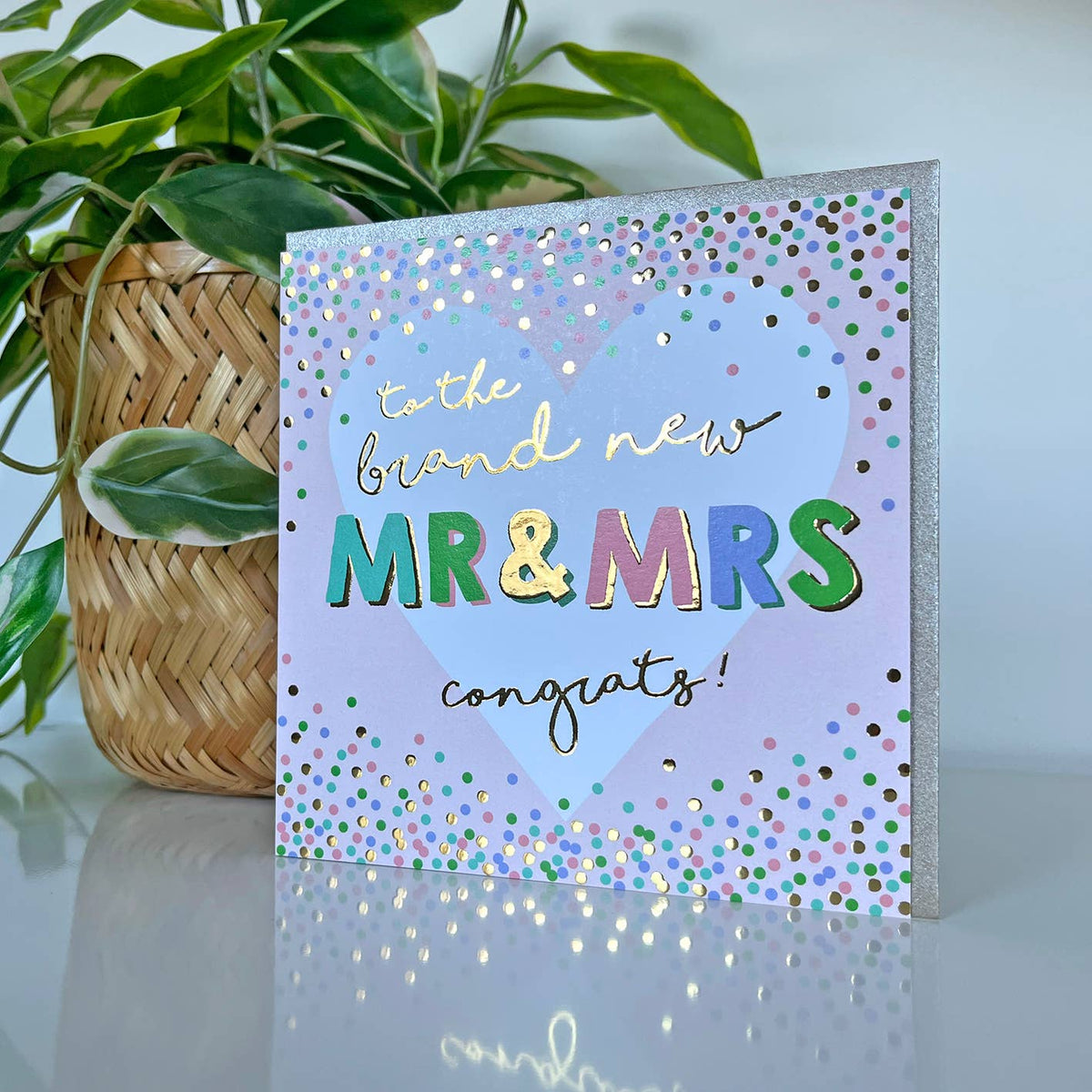 Celebration Brand New Mr and Mrs Gold Foil