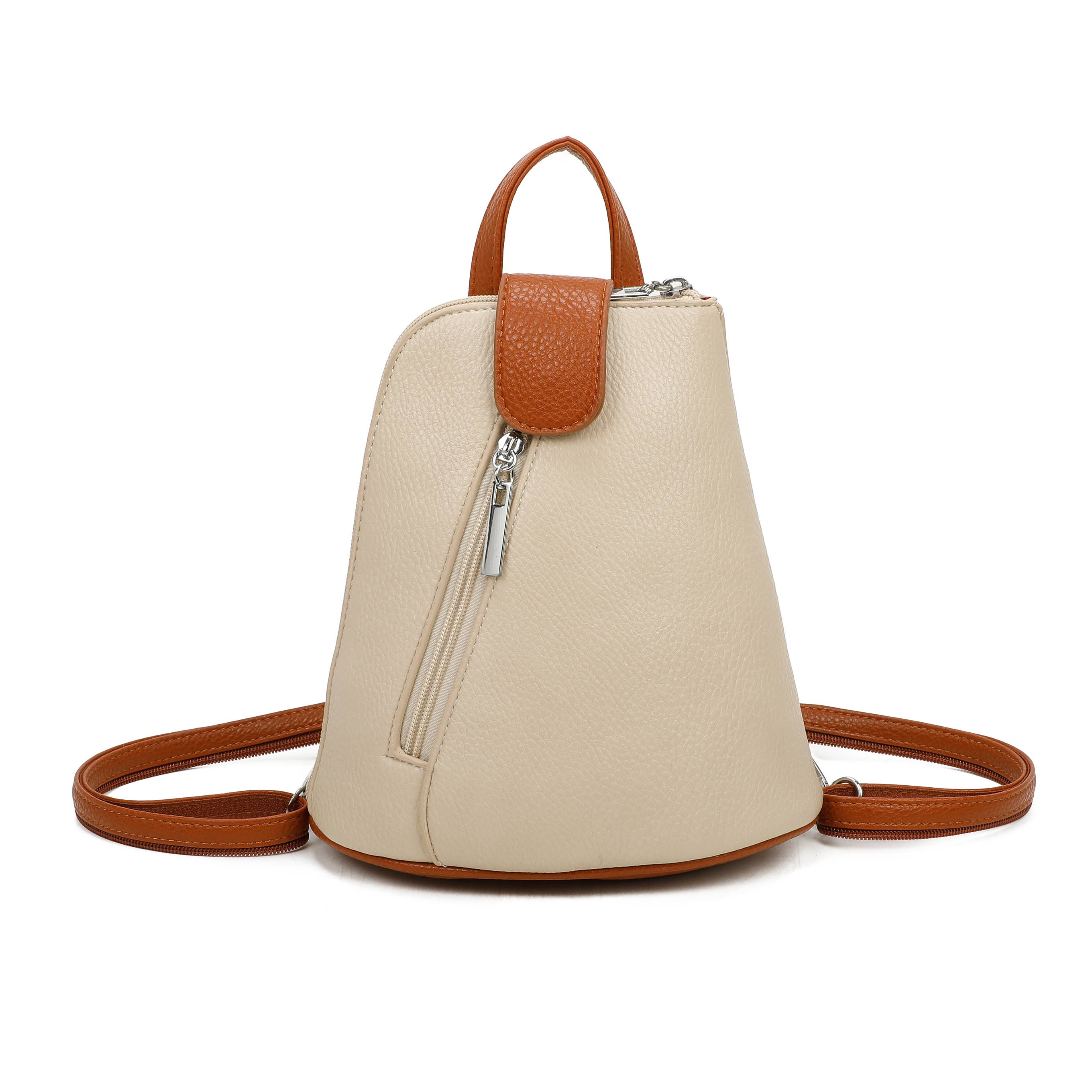 1052 Mini Bucket Backpack Zip Detail Style: Blue